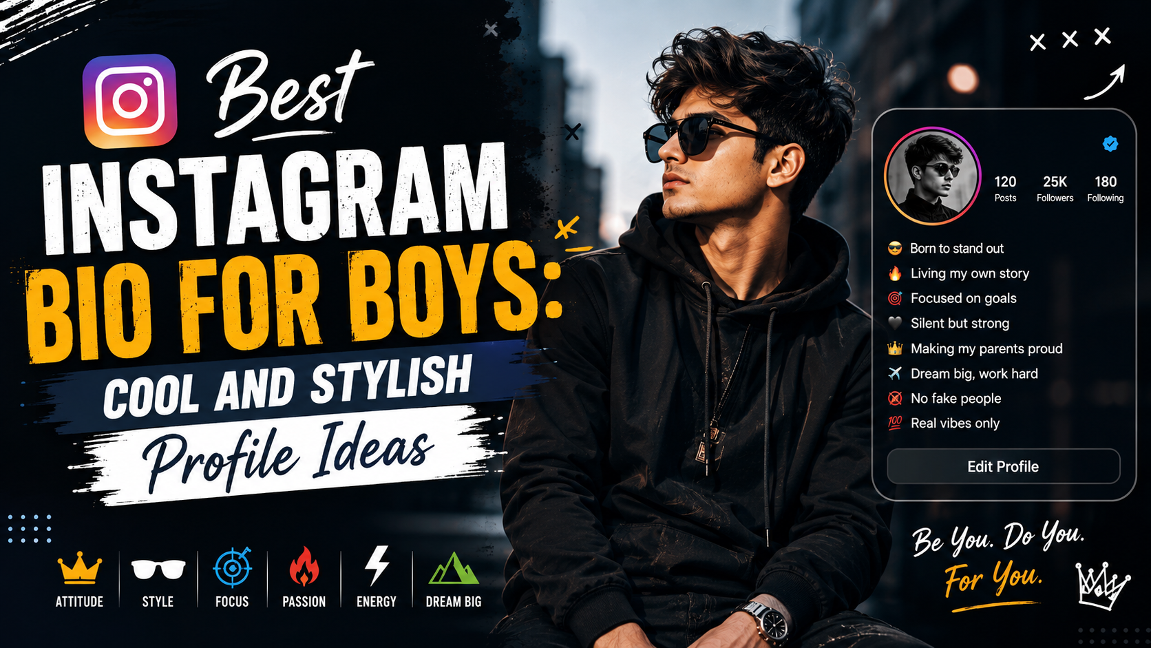 Best Instagram Bio for Boys: Cool and Stylish Profile Ideas 